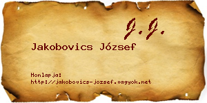 Jakobovics József névjegykártya